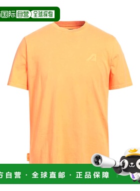 1h可退 香港直邮AUTRY 男士 基础款T恤 orange橙色 舒适时尚