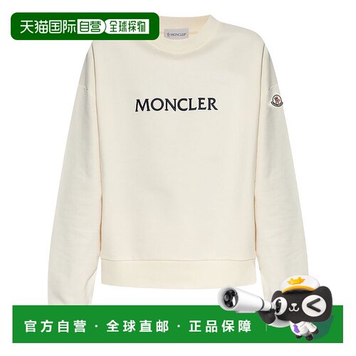 1h可退 香港直邮Moncler 盟可睐 女士 徽标刺绣运动衫 K10938G000