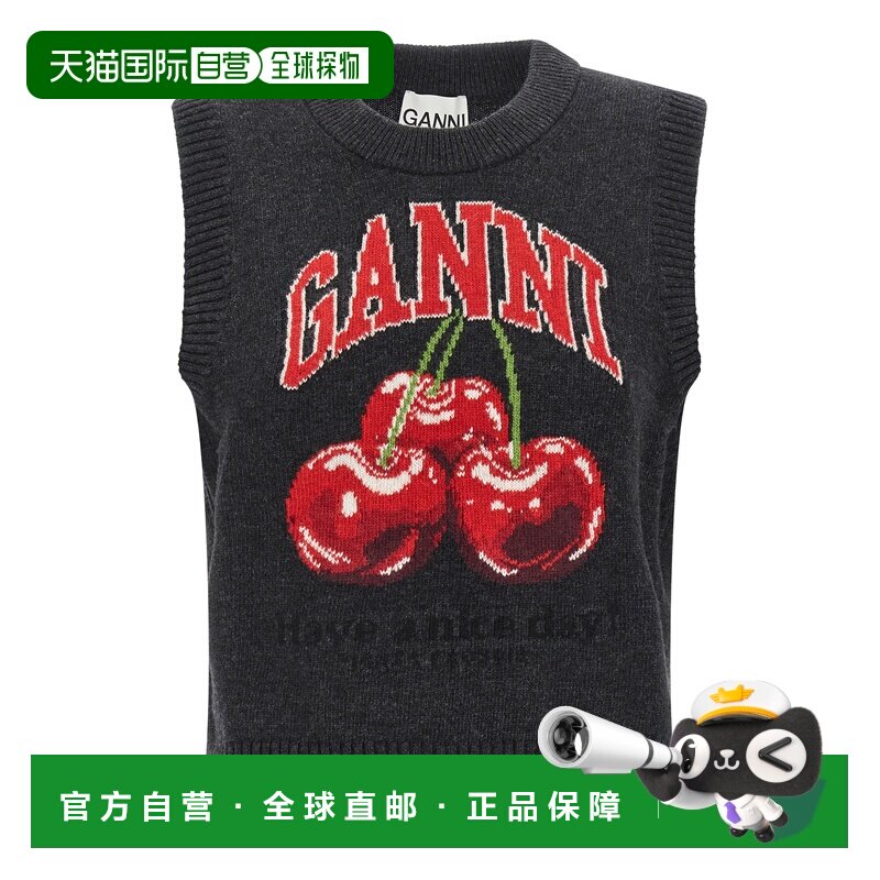 1h可退 香港直邮GANNI 甘尼 女士 'Cherry' 背心 A1070264252