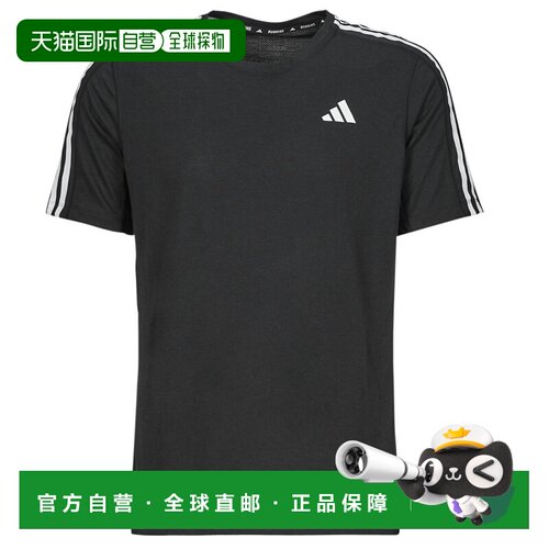 欧洲直邮adidas 男衣服 运动T恤 黑色 春夏 OTR E 3S TEE