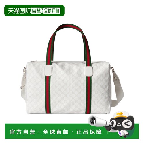 香港直邮Gucci 徽标大号旅行包 799871FADRV斜挎包单肩包手提包