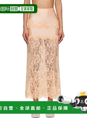 1h可退 香港直邮Rabanne 女士 粉色 Floral 半身裙 26PJJU021PA01