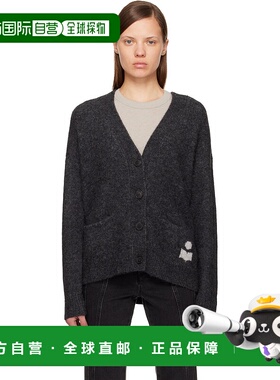 1h可退 香港直邮ISABEL MARANT 女士 灰色 Eborah 开衫 CA0129FAD