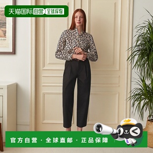 Marais女士黑色有机棉 子裤 裤 自营欧洲直邮Bonpoint小樱桃
