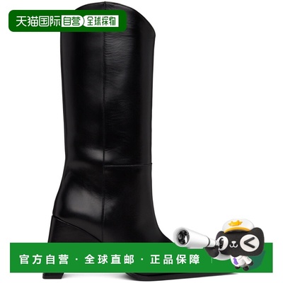 1h可退 香港直邮Coperni 女士 黑色 Bridge Cowboy 中筒靴 COPSH1