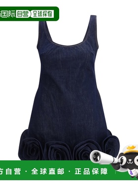 1h可退 香港直邮Self-Portrait 女士 3d 牛仔花朵迷你连衣裙 RS26