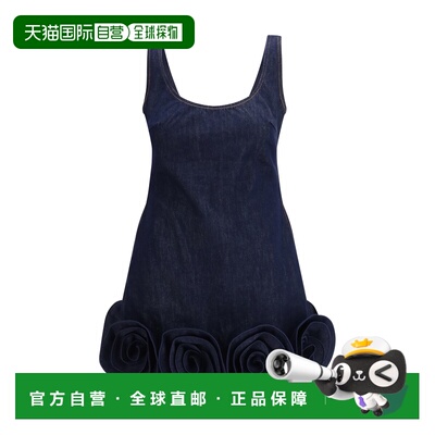 1h可退 香港直邮Self-Portrait 女士 3d 牛仔花朵迷你连衣裙 RS26