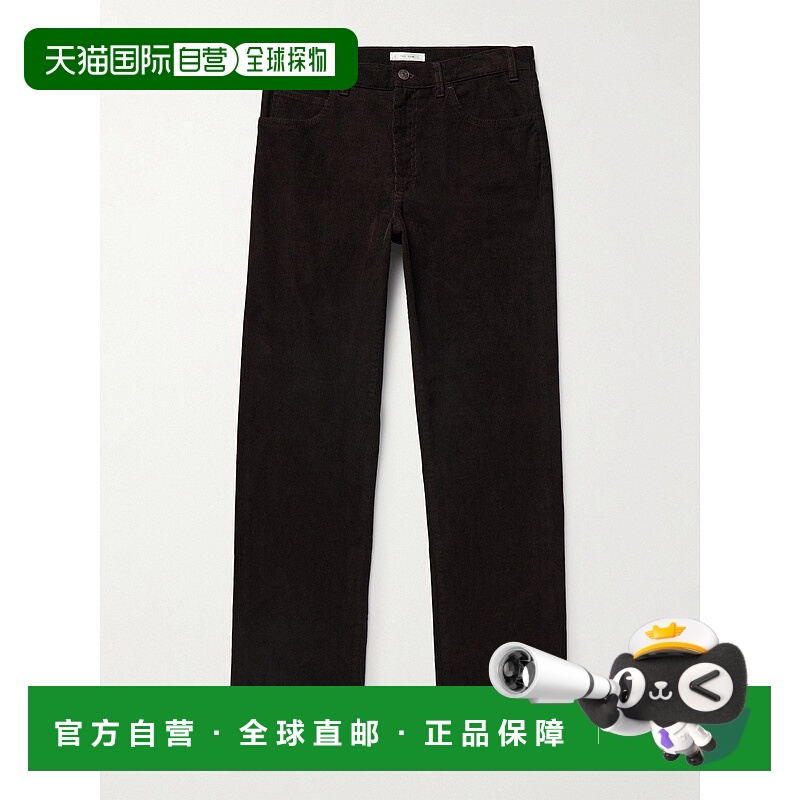 1h可退 香港直邮The Row 男士 Fred 修身直筒棉混纺灯芯绒裤子 11