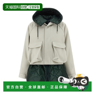 香港直邮Sacai 女士 羊毛麦尔登呢套头上衣 2508067