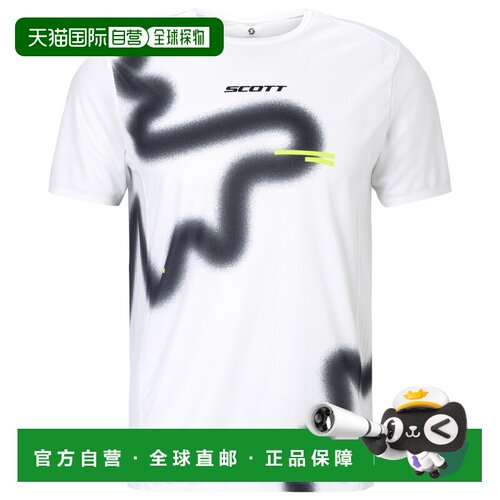 欧洲直邮SCOTT 男士户外T恤 2168215WHITEBLACK CO 白色