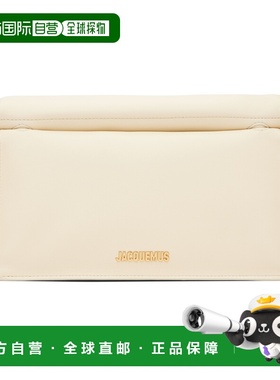 1h可退 香港直邮Jacquemus 女士 灰白色 The Rond Carre 手拿包 2