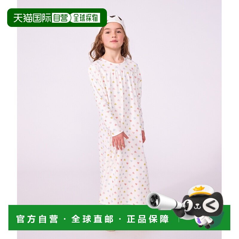 欧洲直邮Petit Bateau小帆船 女孩棉质公主装扮睡裙及头饰