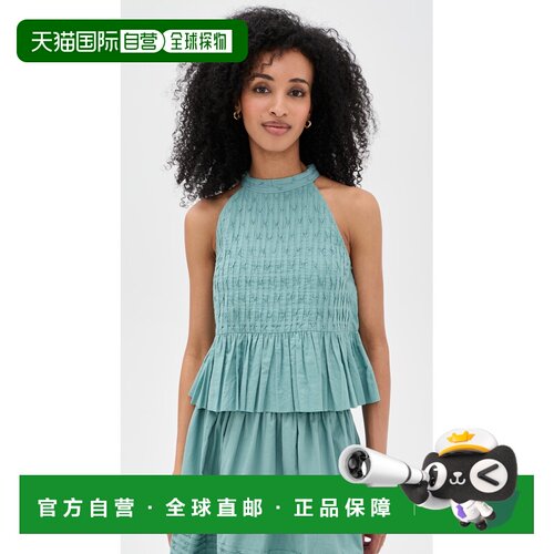 香港直邮SEA 海洋 女士 苎麻背心上衣 blue蓝色 舒适时尚吊带