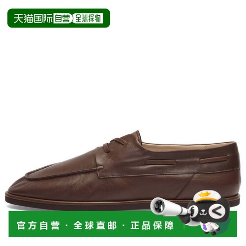 1h可退 香港直邮AURALEE 男士 Auralee 皮质帆船鞋 A26SS03QDBRN