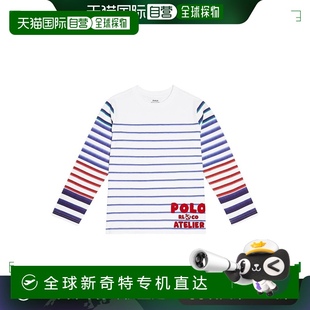 劳伦 Polo 拉夫 条纹棉质针织上 女童 Ralph 香港直邮Polo Lauren
