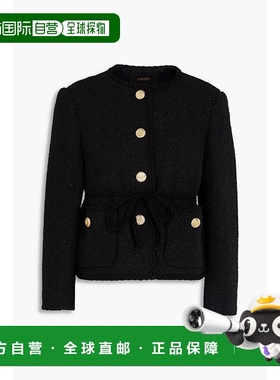 1h可退 香港直邮Maje 女士 金属感花呢夹克 MFPVE00371NOIR外套