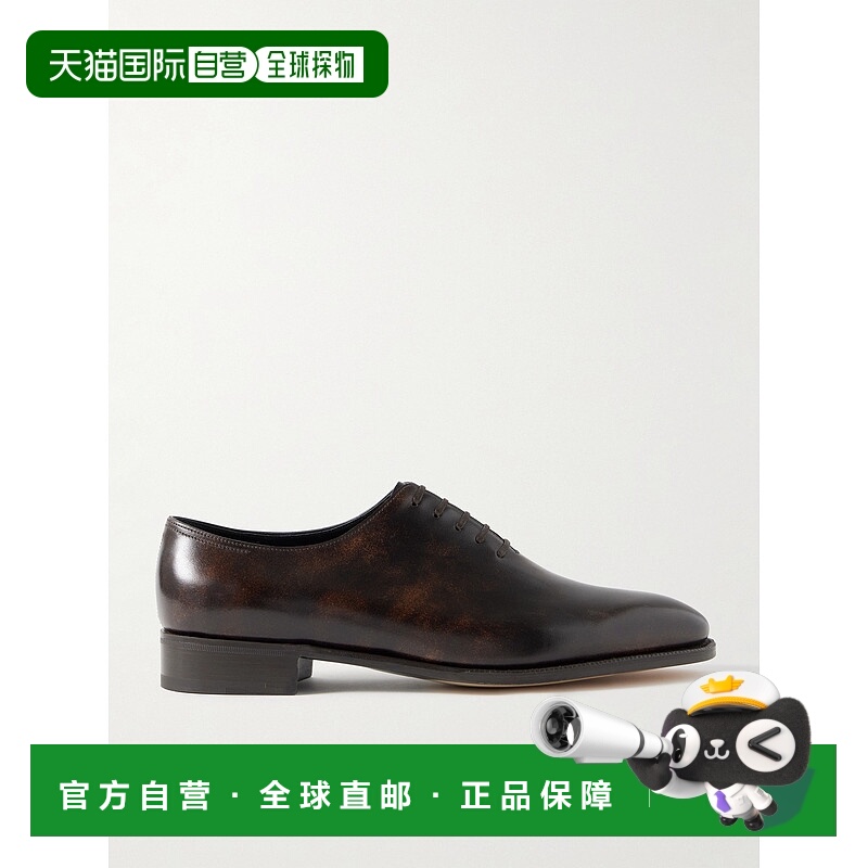 1h可退 香港直邮John Lobb 男士 Marldon Whole-Cut 皮质牛津鞋 5