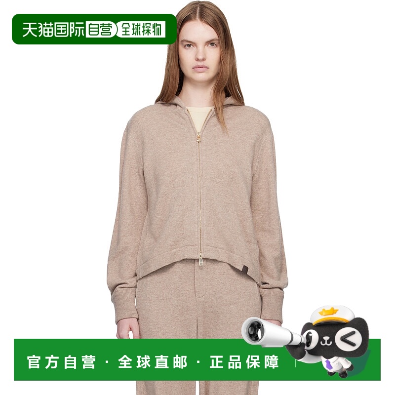 香港直邮MaxMara 麦斯玛拉 女士 驼色 Mxpfilm 连帽衫 2611921058