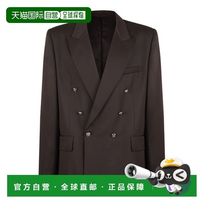 1h可退 香港直邮Casablanca 男士 羊毛内衬夹克 MS25JK36301BROWN