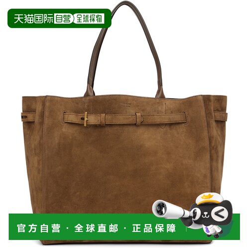 1h可退 香港直邮Tom Ford 汤姆 福特 女士 棕色大号 Suede Audrey