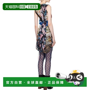 香港直邮Marine Serre 印花围巾式连衣裙 WDR029A