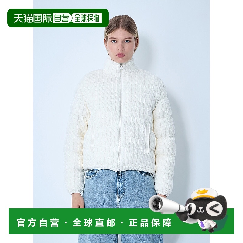 1h可退 香港直邮Moncler 盟可睐 女士 衬垫绞花开衫 9B00003M7105