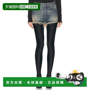 腰带环牛仔短裤 1h可退 女士 香港直邮Balenciaga 79394 巴黎世家