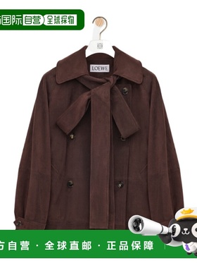 香港直邮Loewe 蝴蝶结绒面革夹克 S359Y34LAD