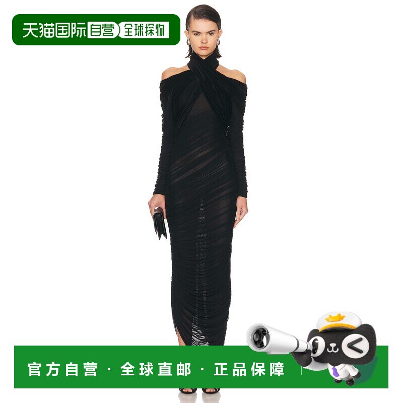 1h可退 香港直邮Mugler 穆勒 女士 长袖连衣裙 25F3RO17817001
