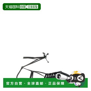 1h可退 香港直邮Hereu 女士 編織踝帶涼鞋 黑色 black黑色 舒适时