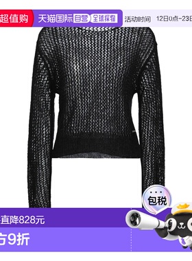 香港直邮Dsquared2 二次方 女士 毛衣 BLACK 黑色针织衫时尚舒适