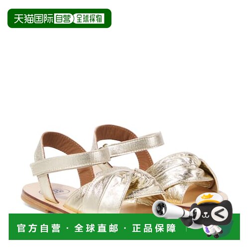香港直邮Pepe 女童 金属感皮质凉鞋童鞋童装 metal金属色 舒适时