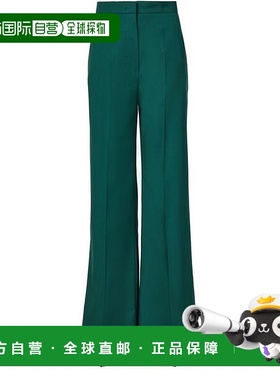 自营欧洲直邮MAXMARA麦丝玛拉 Fernet女士深绿色羊毛后腰logo标识