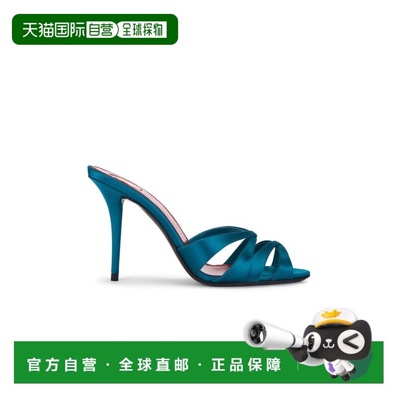 1h可退 香港直邮Saint Laurent 圣罗兰 女士 Chandelle Mule 凉鞋,女鞋,穆勒鞋,淘宝优惠券,粉丝福利购,淘宝优惠卷