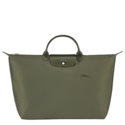 自营1h可退 欧洲直邮LONGCHAMP珑骧LePliage女士徽标拉链开合托特