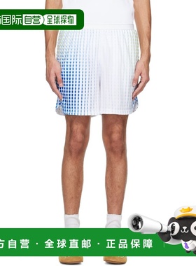 1h可退 香港直邮Casablanca 男士 白色 Tennis Tech 短裤 MSP26JT