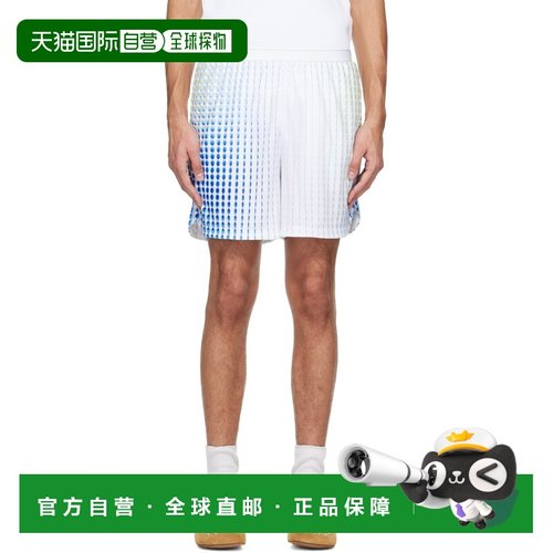 1h可退 香港直邮Casablanca 男士 白色 Tennis Tech 短裤 MSP26JT