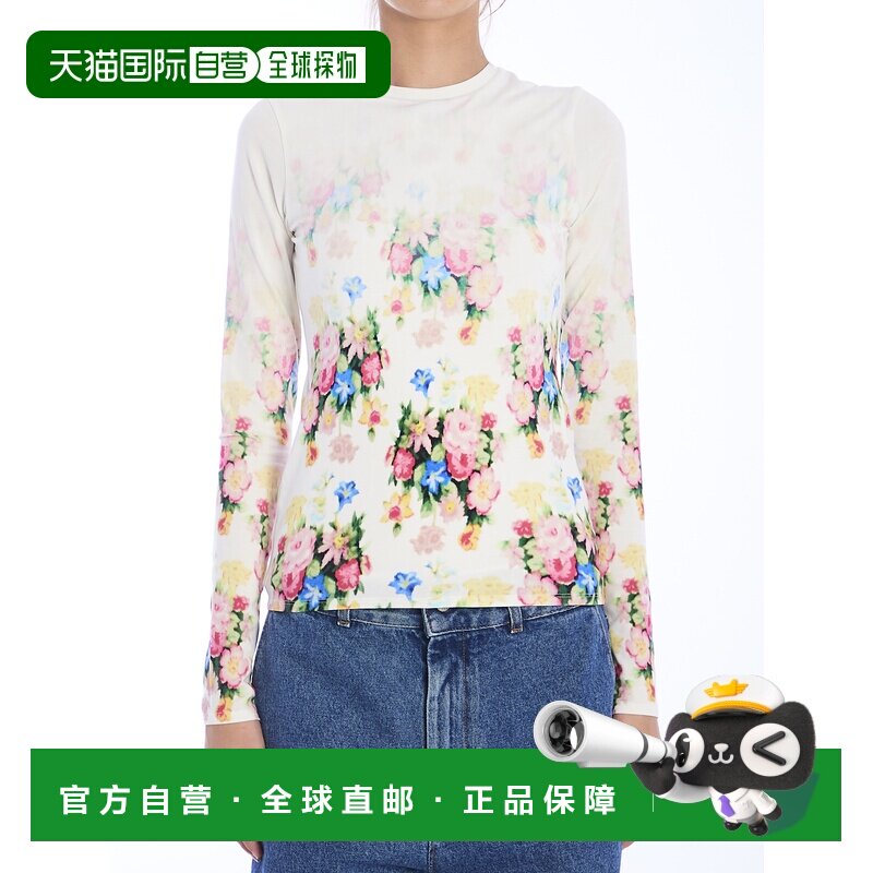 香港直邮LOEWE 女士T恤 S540Y07XEP2016 SS2025 白色 长袖上衣