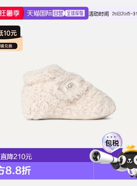 自营欧洲直邮UGG Bixbee婴儿白色靴子婴儿鞋