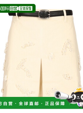 香港直邮Self-Portrait 串珠花卉迷你裙 PF25-819SK半身裙裙子