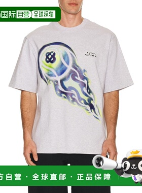 1h可退 香港直邮Casablanca 男士 Flaming 网球舞会宽松款T恤 MSP