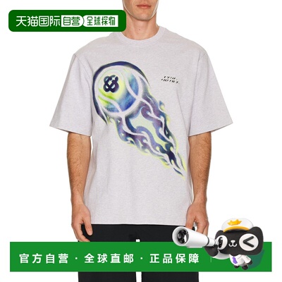 1h可退 香港直邮Casablanca 男士 Flaming 网球舞会宽松款T恤 MSP