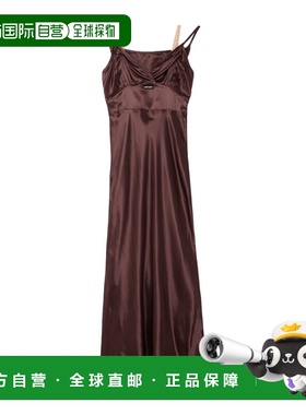 1h可退 香港直邮Miu Miu 长款缎面连衣裙 MF606415ZCSOOO