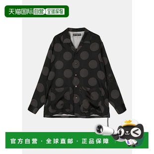 Silk Dot Shirt Polka Black