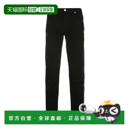 香港直邮Givenchy 腰带环牛仔裤 BM50AA501M直筒裤