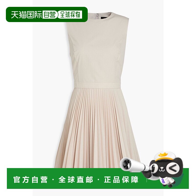 香港直邮theory 希尔瑞 女士 褶裥梭织迷你连衣裙 o0305608e0s