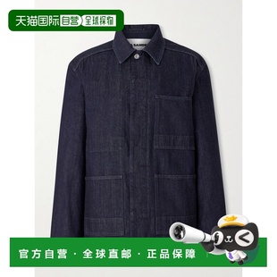 吉尔 Sander 桑达 男士 1h可退 牛仔宽身束腰夹克 香港直邮Jil