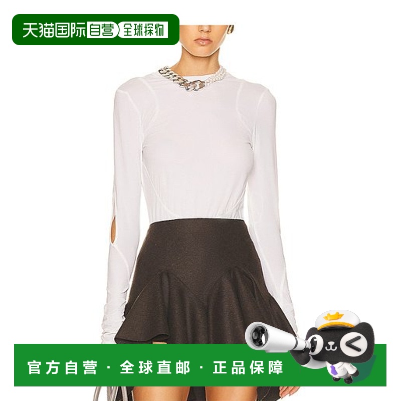 香港直邮Givenchy 徽标长袖T恤 BW610330WK