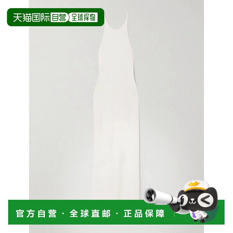 1h可退 香港直邮The Row 女士 Johanne 真丝绉纱长款连衣裙 10190
