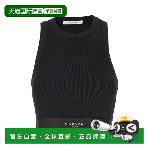 香港直邮Givenchy 纪梵希 女士 黑色棉质上衣 BW70FNR2Q3